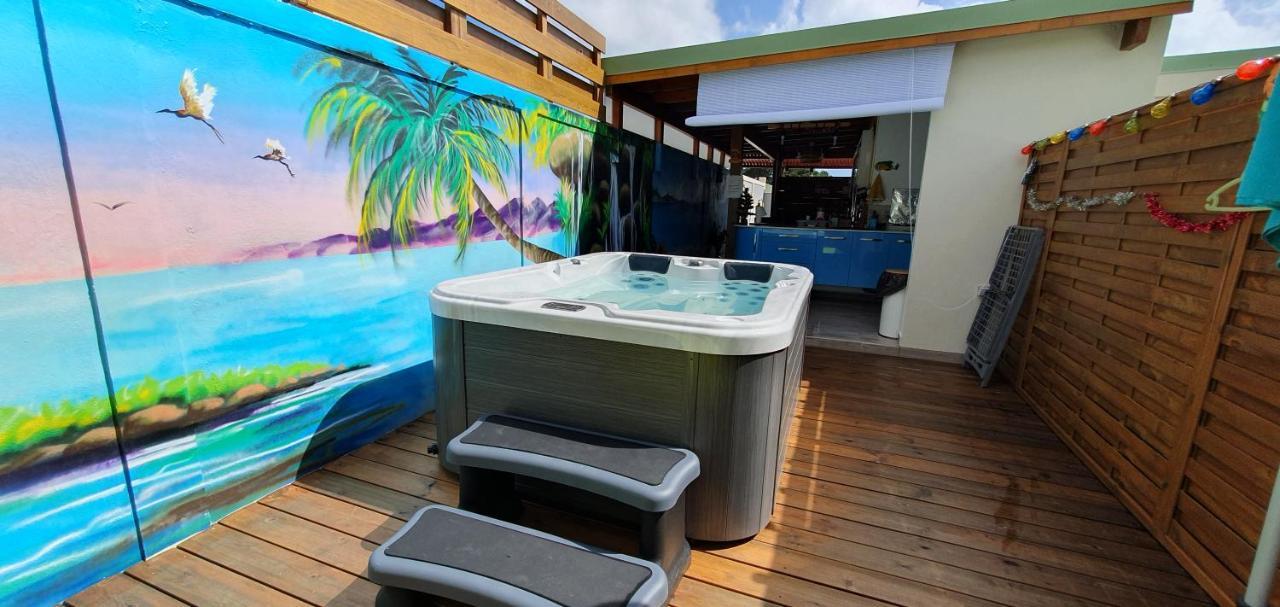 "Chez Claudia "Charmant Logement Avec Jacuzzi Privatif En Toute Intimite Sur Belle Terrasse Exterieure En Bois Et Piscine Courcelles ภายนอก รูปภาพ